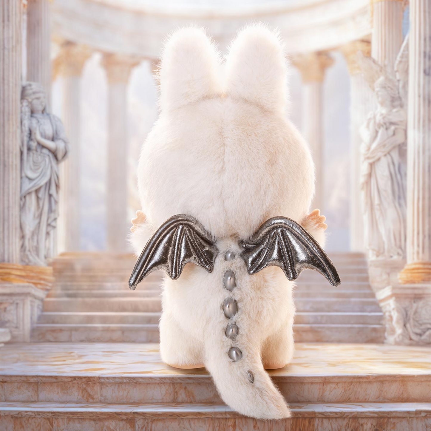 Labubu The Monsters – ZIMOMO Angel In Clouds | Pluszowa figurka 58 cm