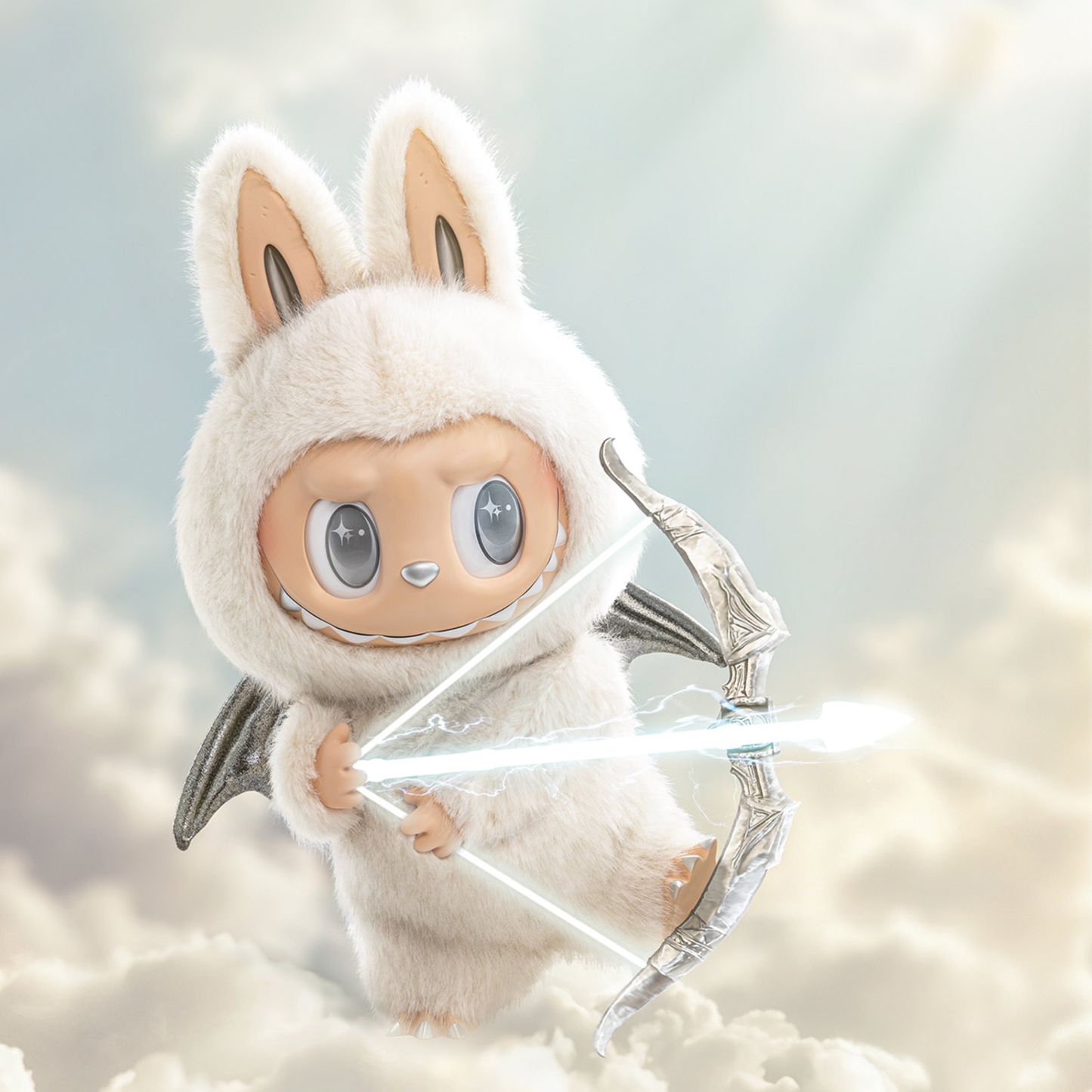 Labubu The Monsters – ZIMOMO Angel In Clouds | Pluszowa figurka 58 cm