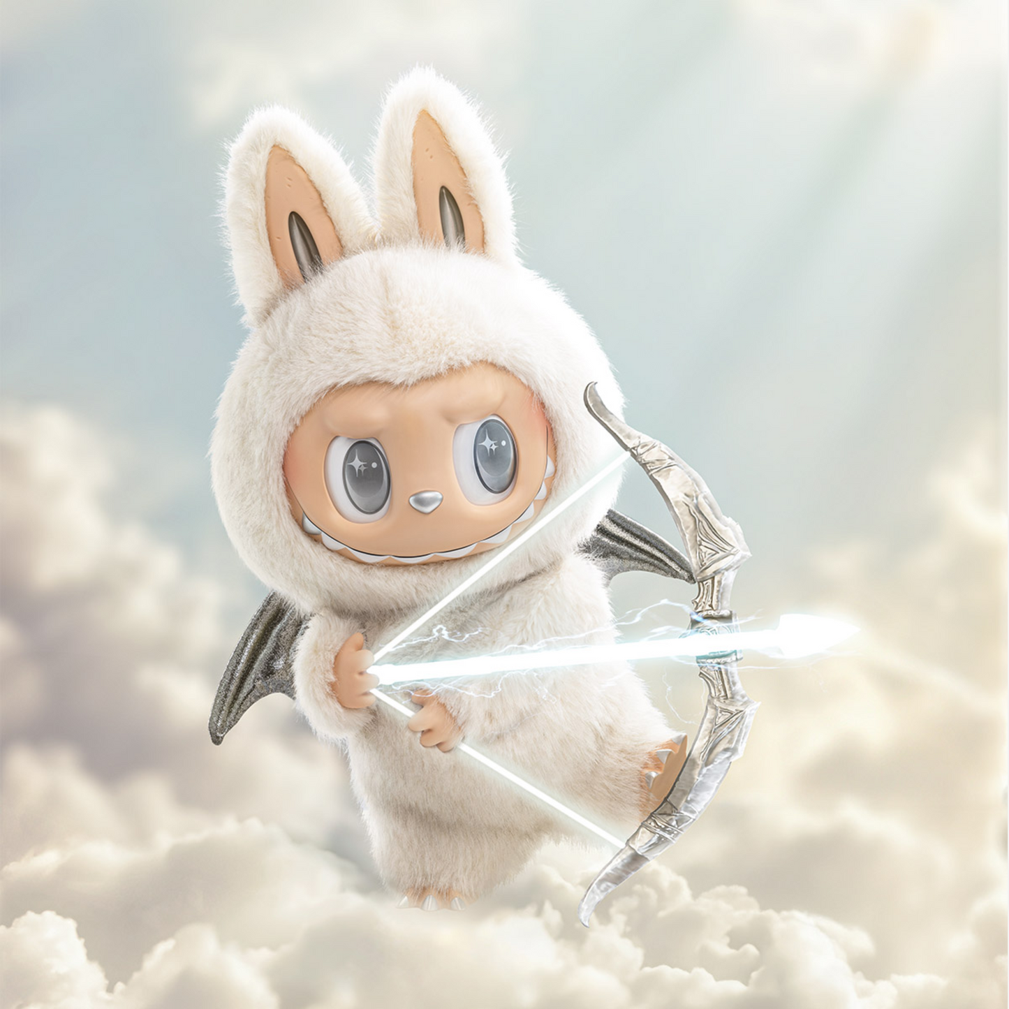 Labubu The Monsters – ZIMOMO Angel In Clouds | Pluszowa figurka 58 cm
