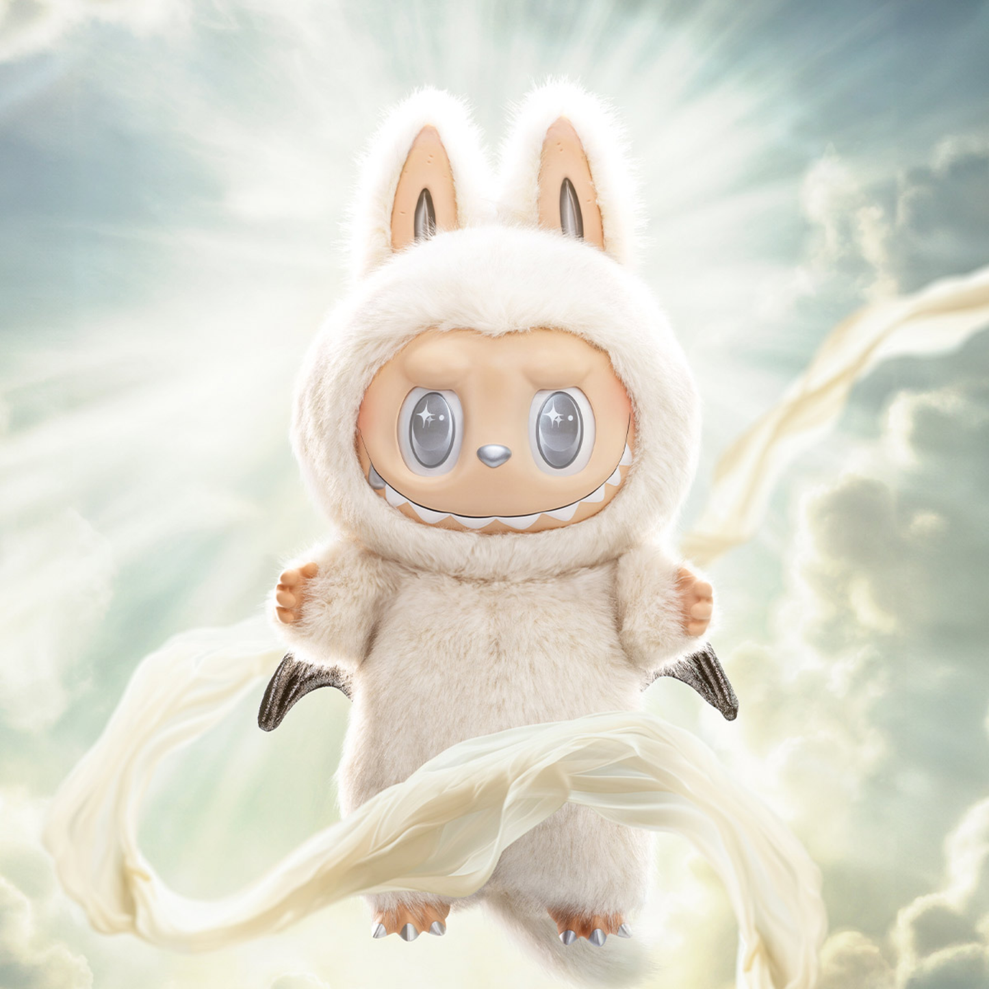 Labubu The Monsters – ZIMOMO Angel In Clouds | Pluszowa figurka 58 cm