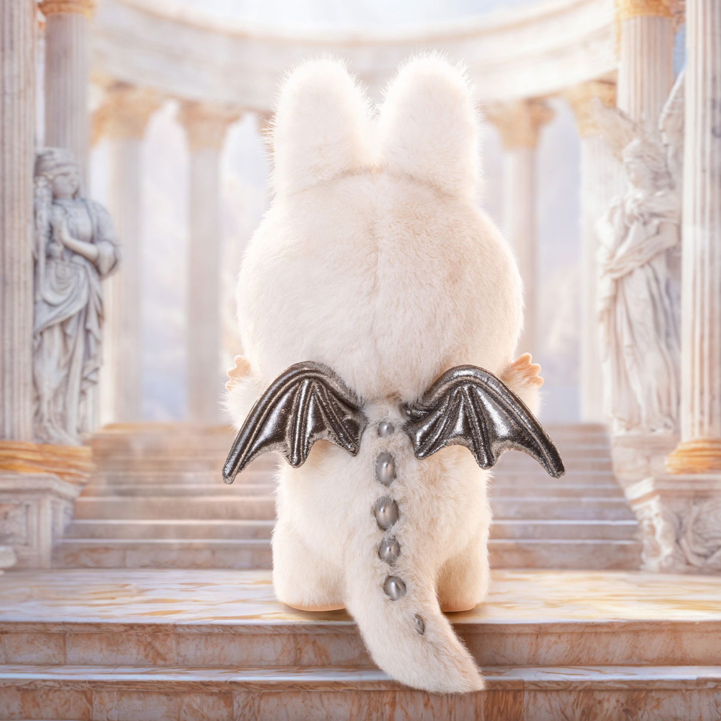 Labubu The Monsters – ZIMOMO Angel In Clouds | Pluszowa figurka 58 cm