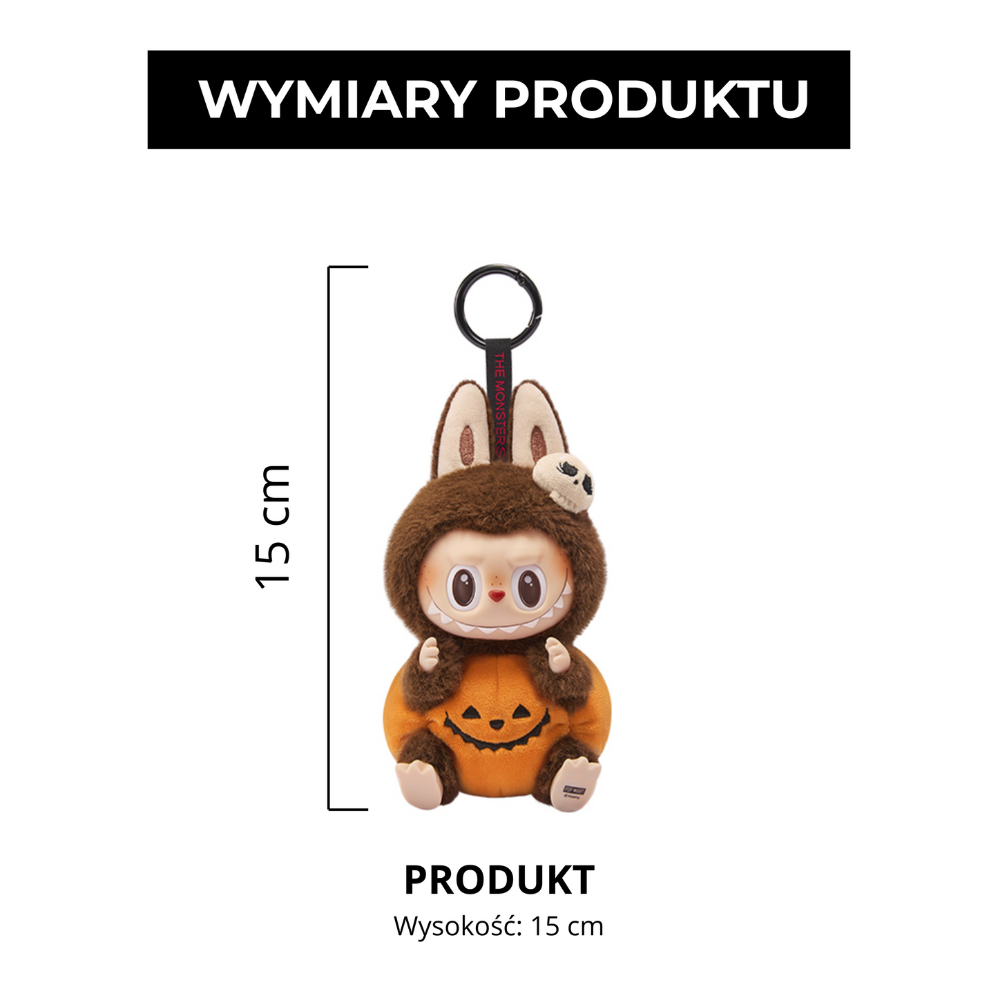 Labubu The Monsters – Halloween Pumpkin | Zawieszka 15 cm