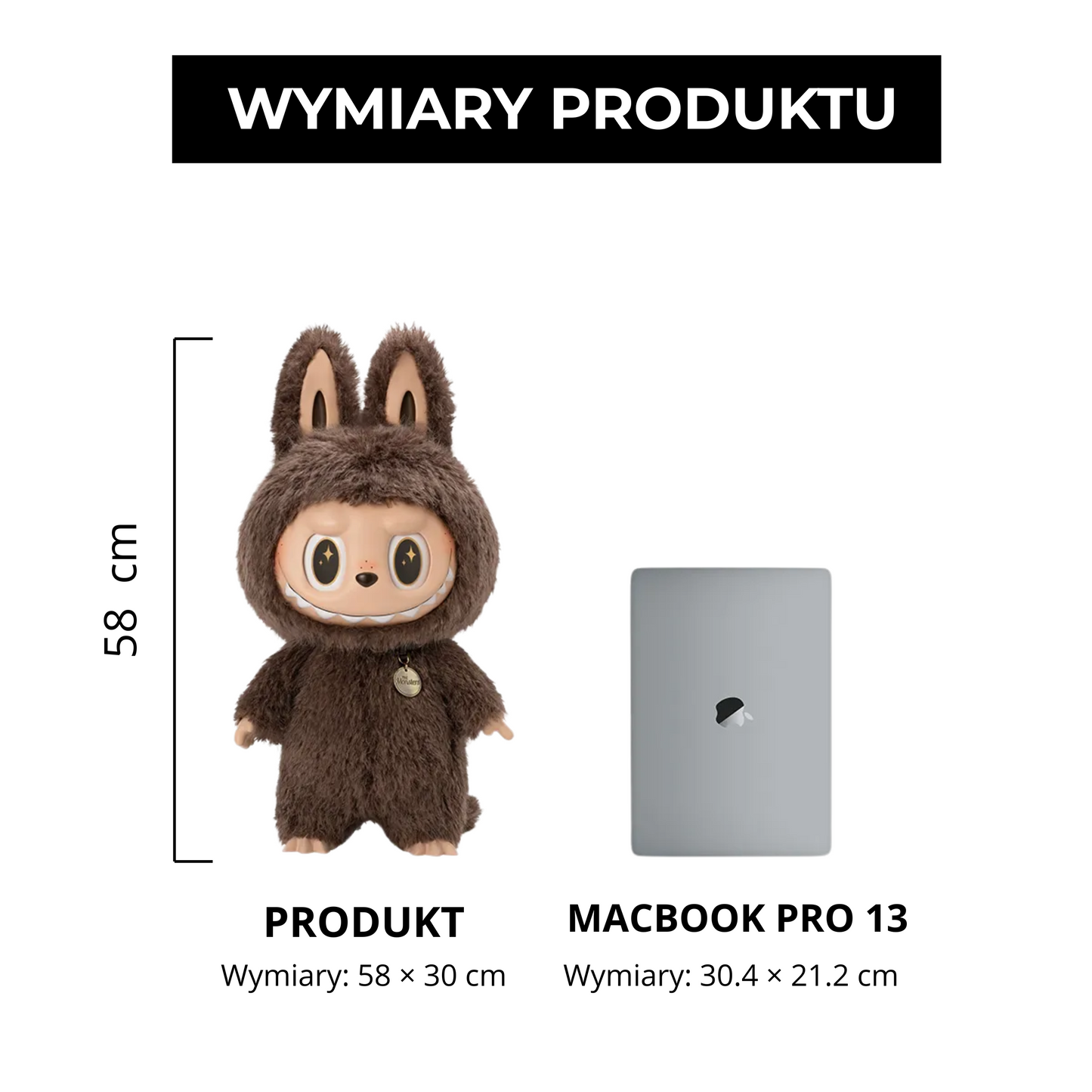 Labubu The Monsters – ZIMOMO I Found You | Pluszowa figurka 58 cm