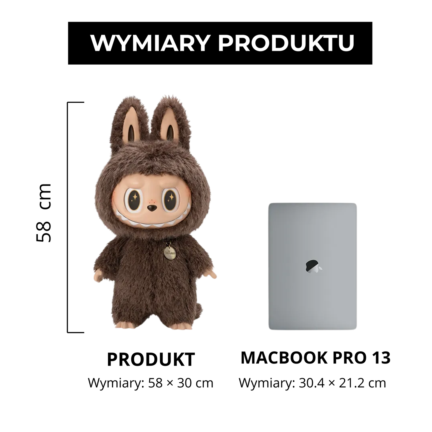 Labubu The Monsters – ZIMOMO I Found You | Pluszowa figurka 58 cm