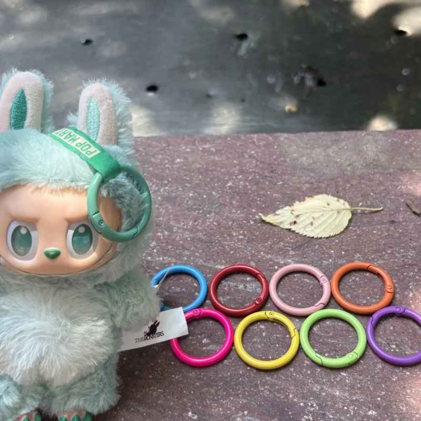 Kolorowe pierścienie zamienne do zawieszek Labubu, CryBaby itd