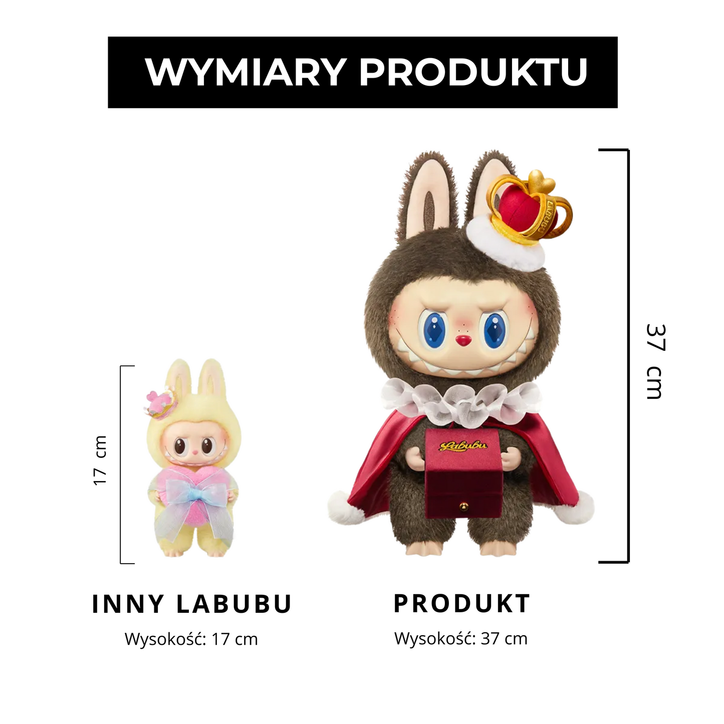 Labubu The Monsters – Let's Checkmate Doll | Pluszowa figurka 37 cm