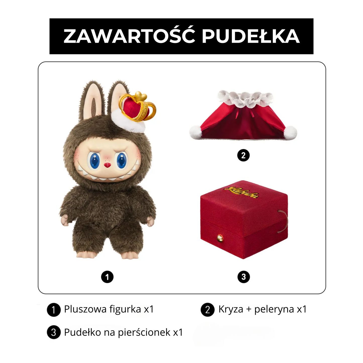 Labubu The Monsters – Let's Checkmate Doll | Pluszowa figurka 37 cm
