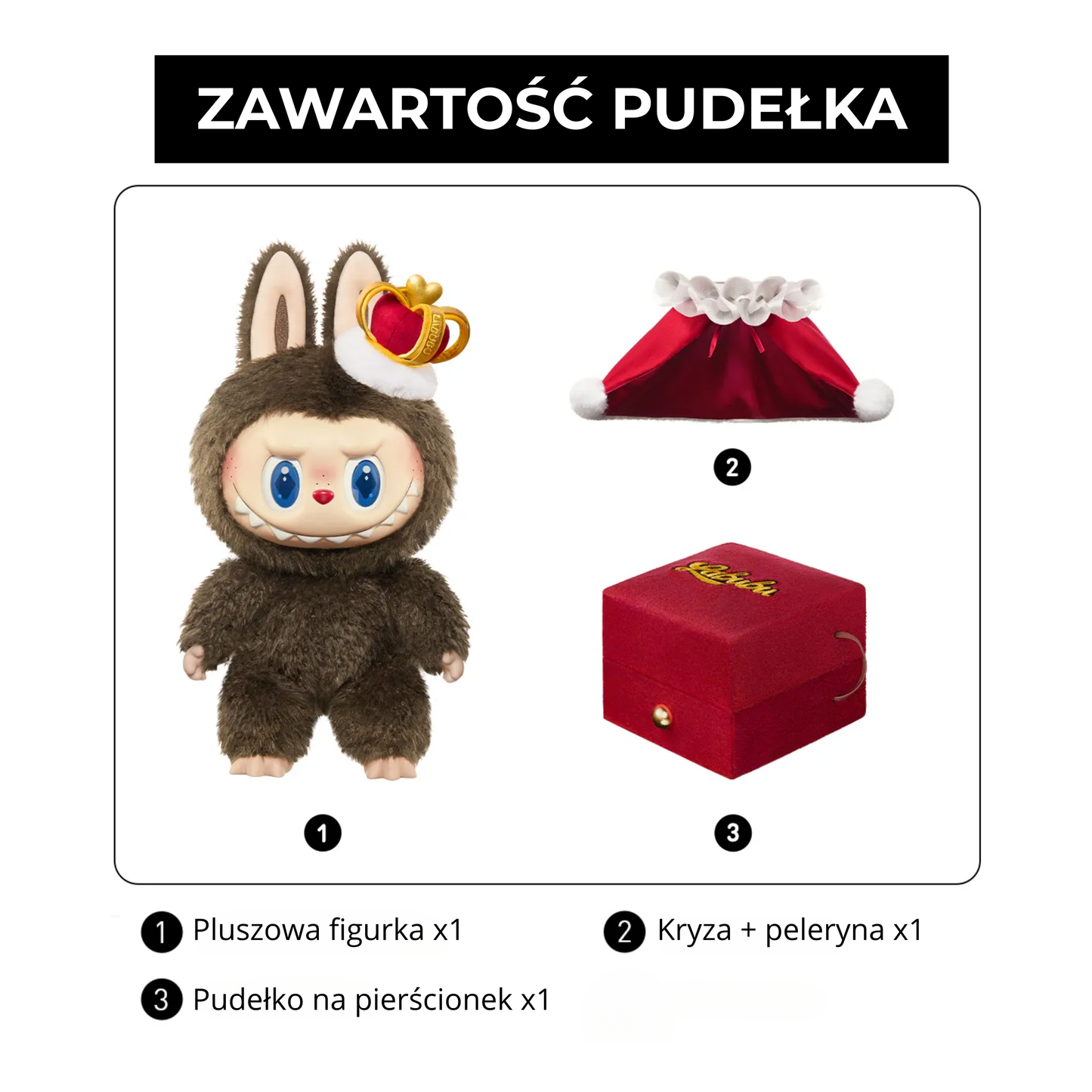 Labubu The Monsters – Let's Checkmate Doll | Pluszowa figurka 37 cm