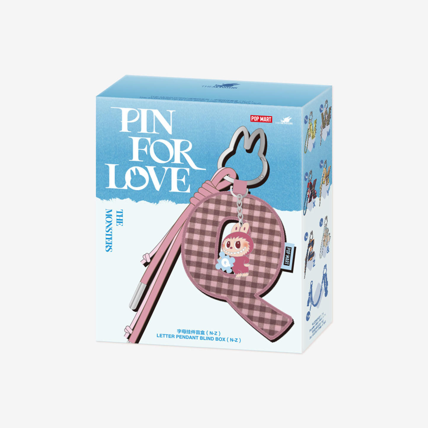 Labubu The Monsters – Pin For Love Letter Pendant (N - Z) | Blind Box