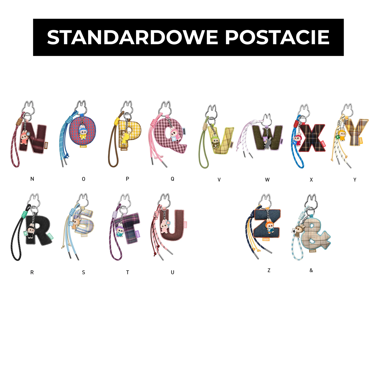 Labubu The Monsters – Pin For Love Letter Pendant (N - Z) | Blind Box