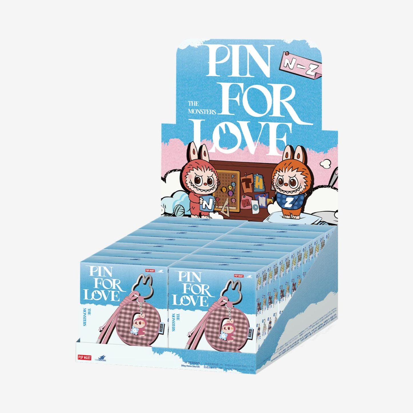 Labubu The Monsters – Pin For Love Letter Pendant (N - Z) | Blind Box