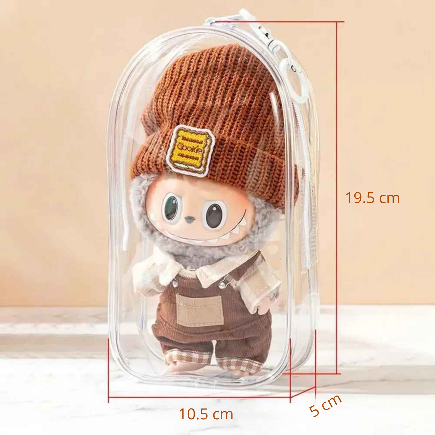 Pokrowiec ochronny dla Labubu | Stylowe etui na zawieszkę 19.5 cm