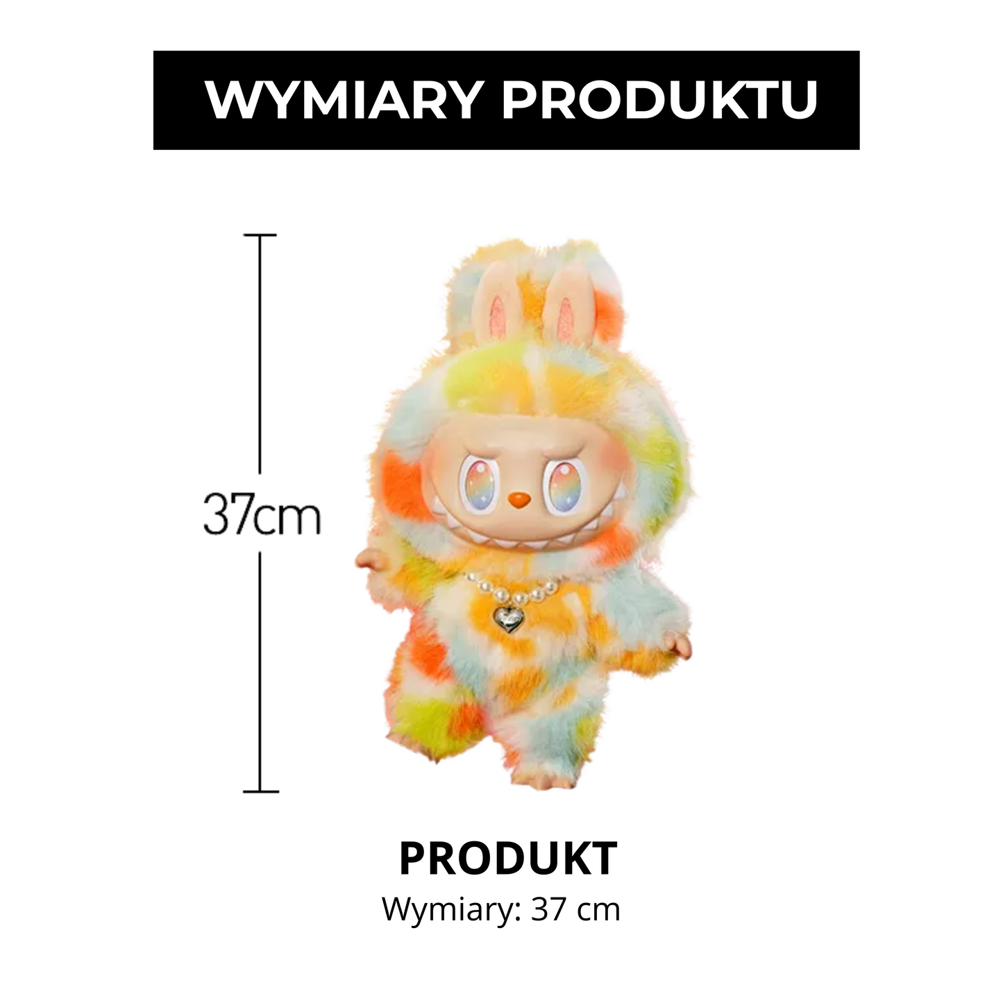 Labubu The Monsters – ROCK THE UNIVERSE | Pluszowa figurka 37 cm