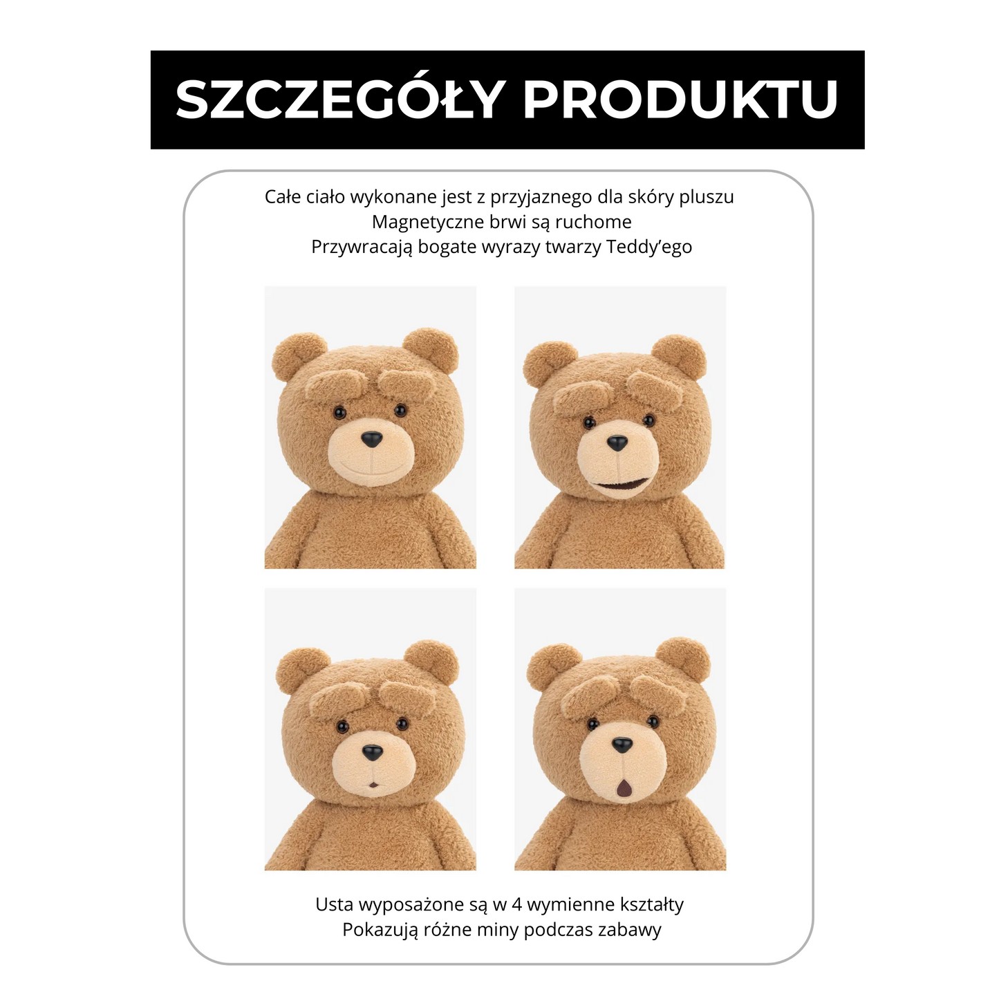 Ted2 – Ted Action Doll | Pluszowa miś 30 cm