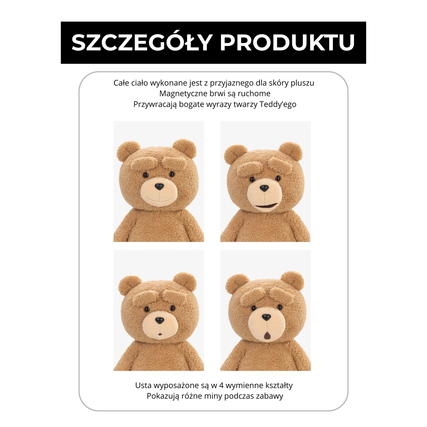 Ted2 – Ted Action Doll | Pluszowa miś 30 cm