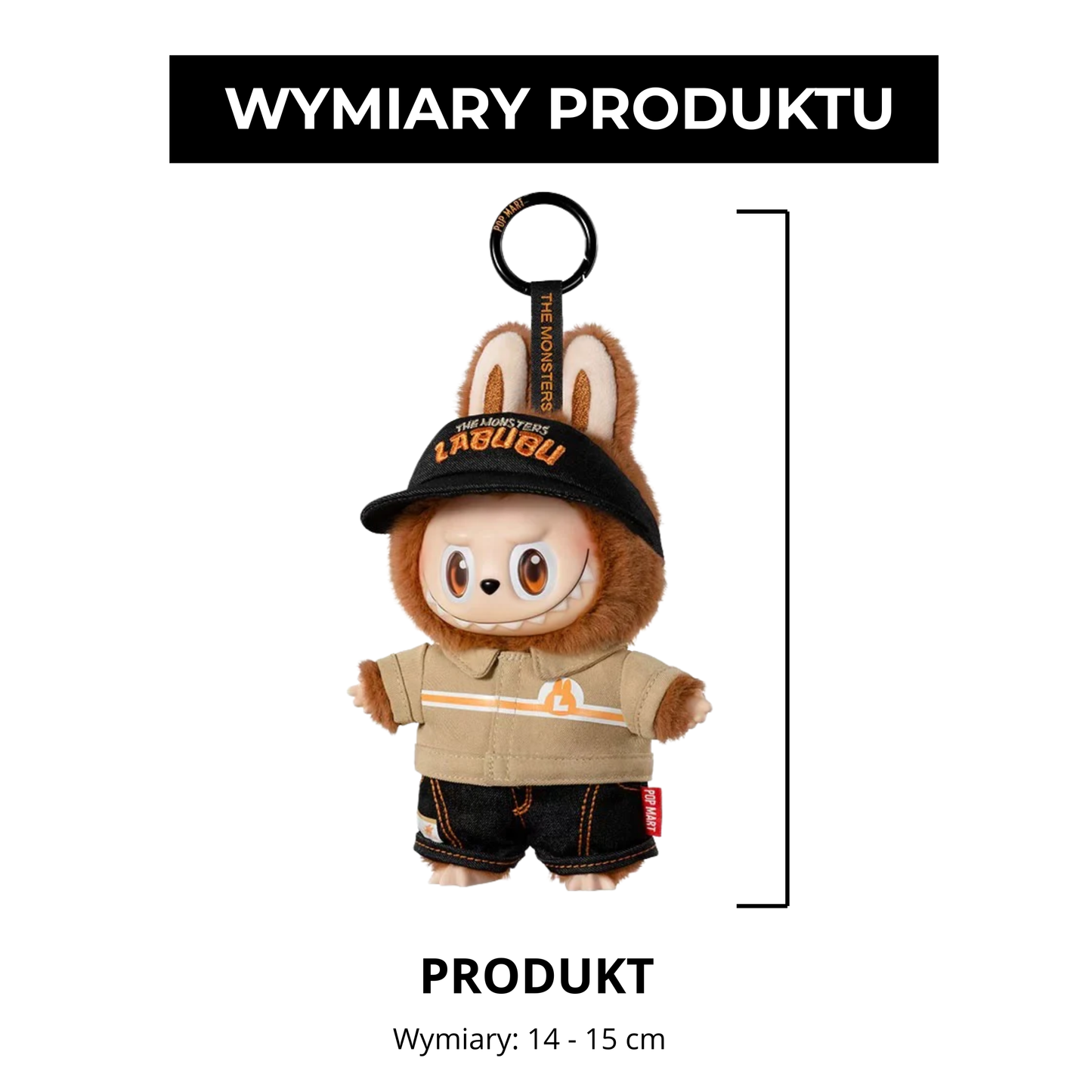 Labubu The Monsters × Wacky Mart Vinyl Plush | Zawieszka 14 cm