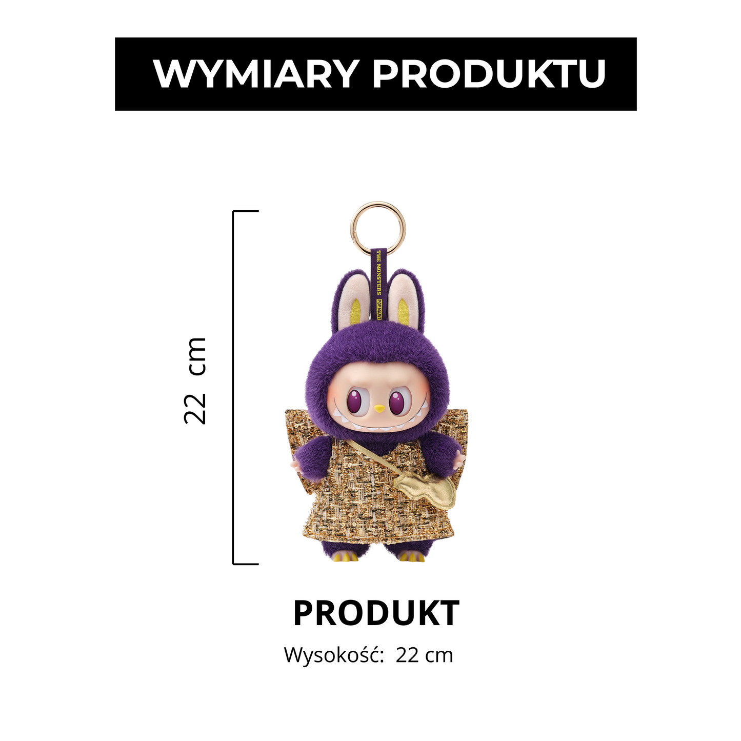 Labubu The Monsters × Pronounce – Wings of Fortune | Zawieszka 22 cm