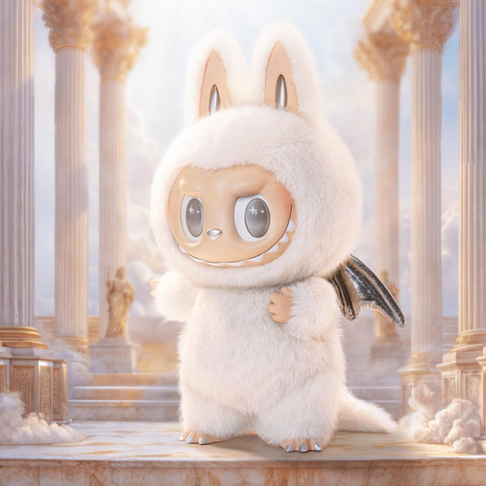 Labubu The Monsters – ZIMOMO Angel In Clouds | Pluszowa figurka 58 cm