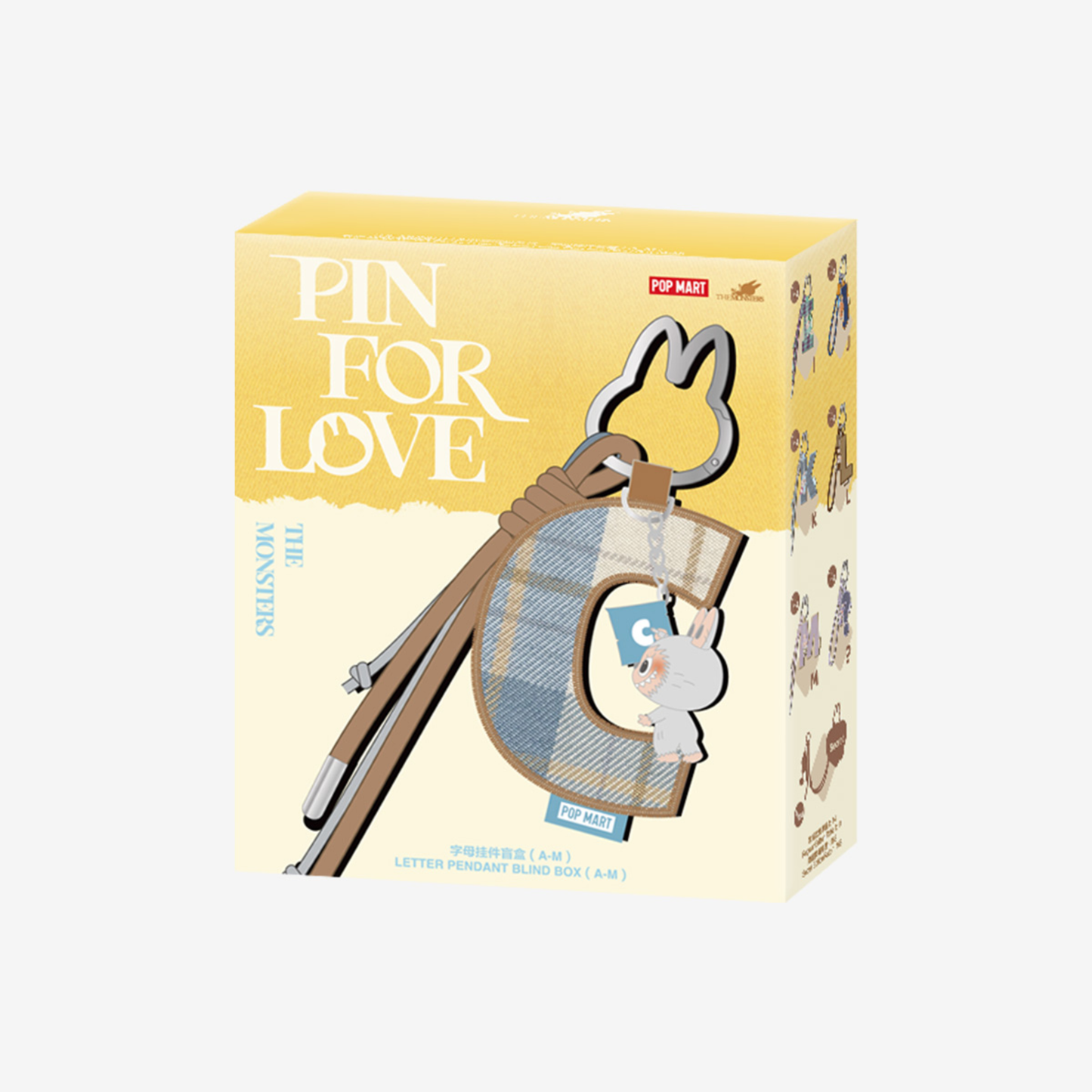 Labubu The Monsters – Pin For Love Letter Pendant  (A - M) | Blind Box