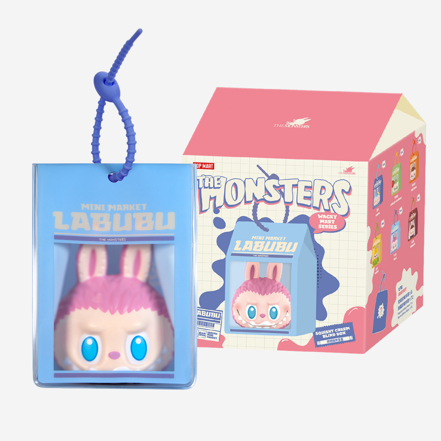 Labubu The Monsters – Wacky Mart Pinch Pendant | Blind Box ‎